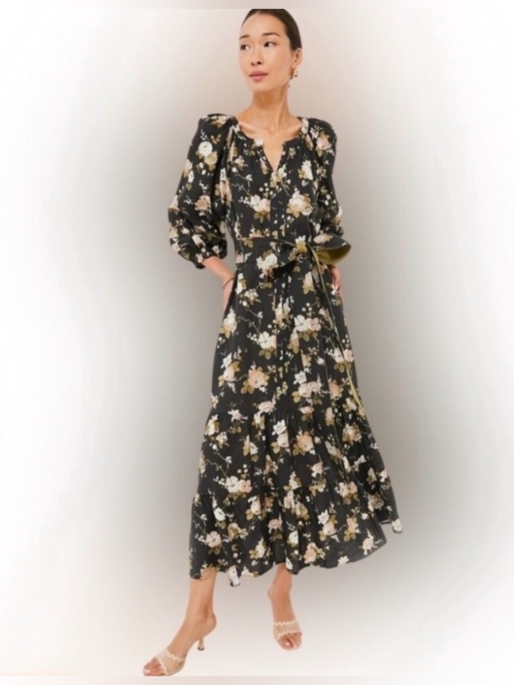 NWT Tuckernuck Midnight Garden Lyles Floral Maxi Dress - Picture 2 of 8